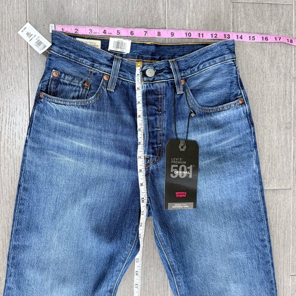 NWT Levi's Premium 501 ORIGINAL FIT WOMEN'S JEANS Market Sixth Street 25 Long - Picture 15 of 16